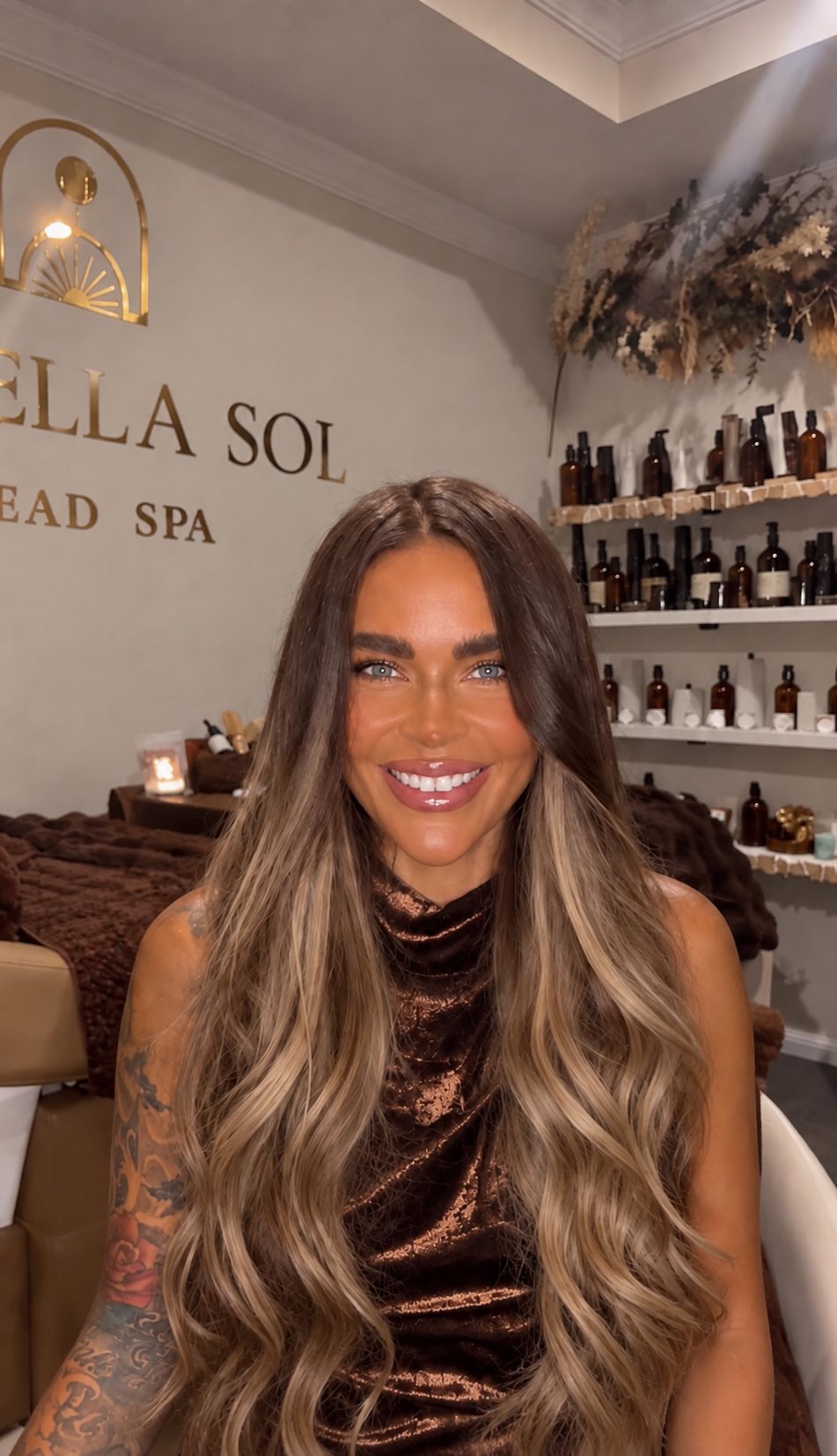 Jess Crawford, owner and director of La Vella Sol, in her head spa atelier in Karratha