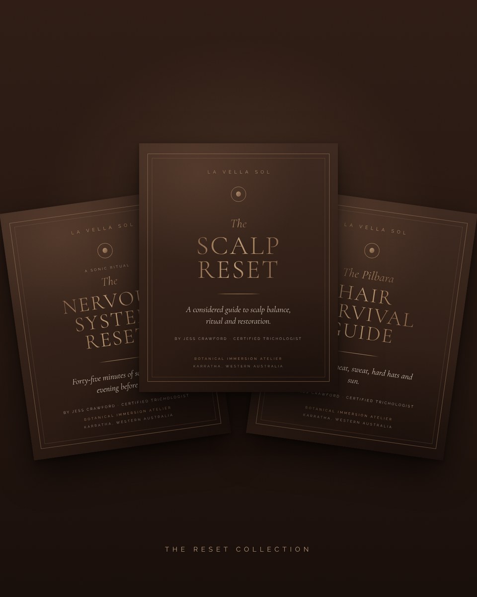 The Reset Collection: three La Vella Sol digital publications in walnut and brushed bronze